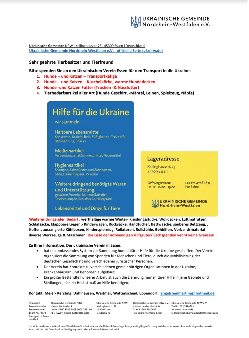 Tieren Helfen